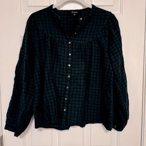 Madewell Plaid Blouse
